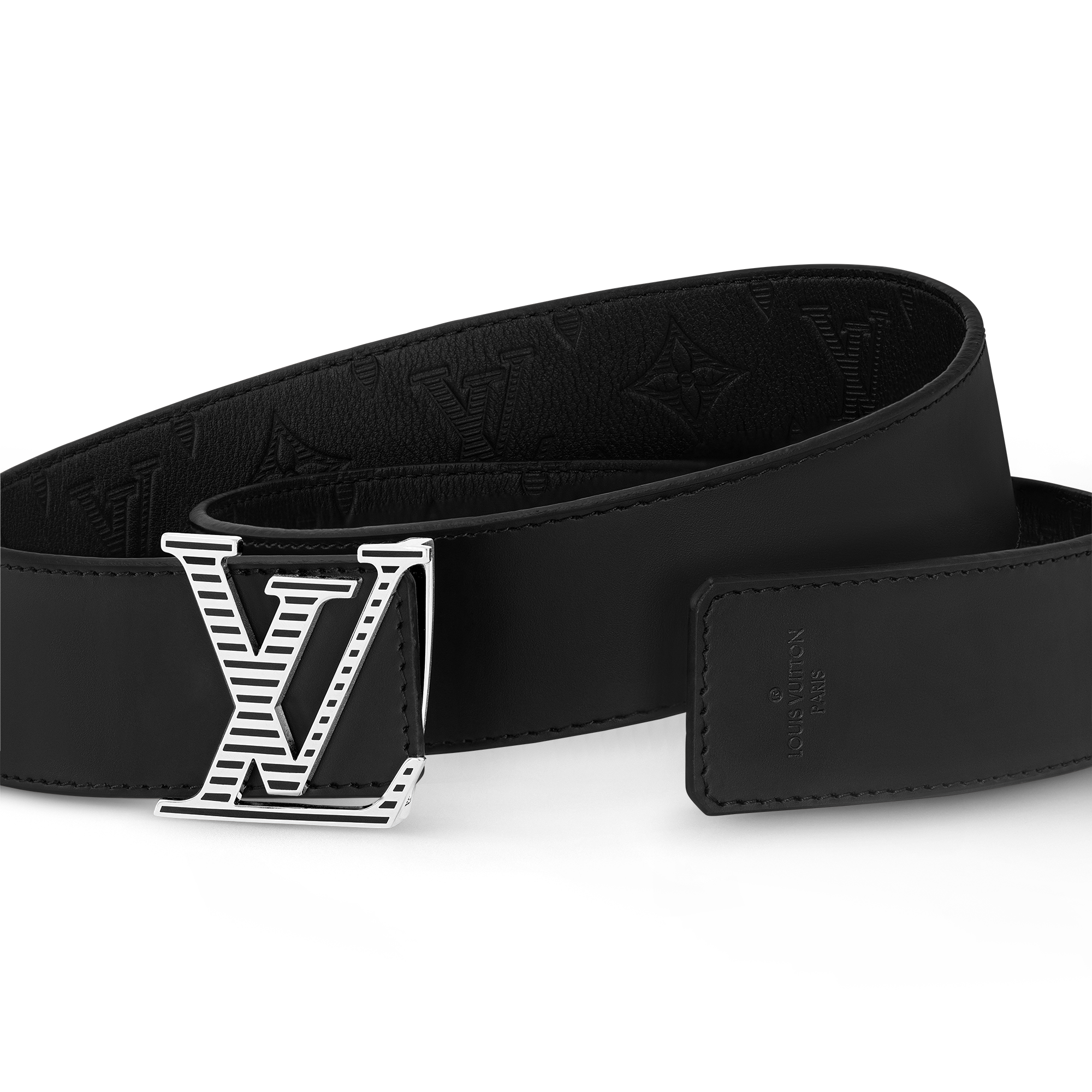 LV Shadow 40mm Reversible Belt Monogram Shadow - Belts - M0717T 